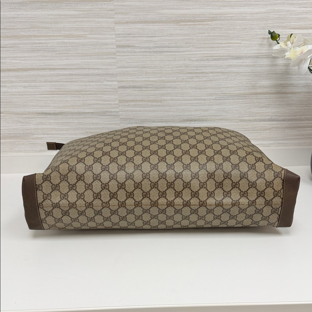 Gucci Brown and Beige Monogram Tote - Picture 5 of 16